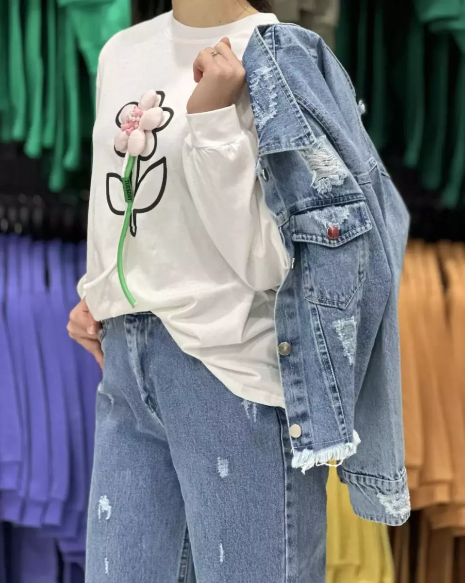 کت جین کراپ کد 613