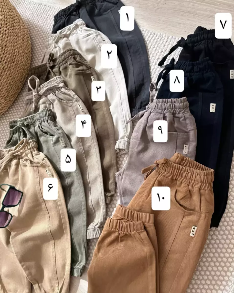 شلوار اسلش کتان کد 619