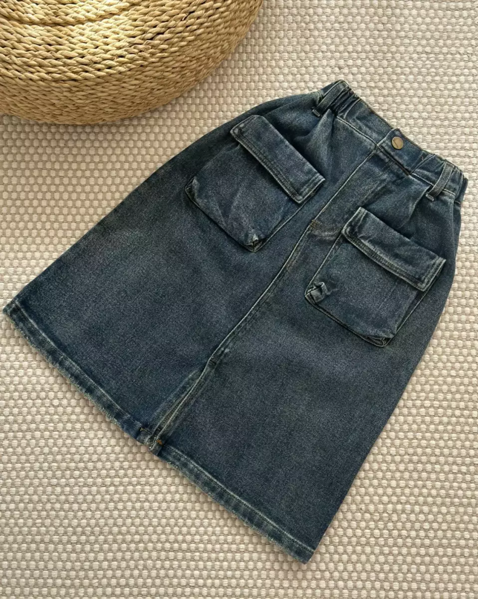 دامن جین کارگو کد 651