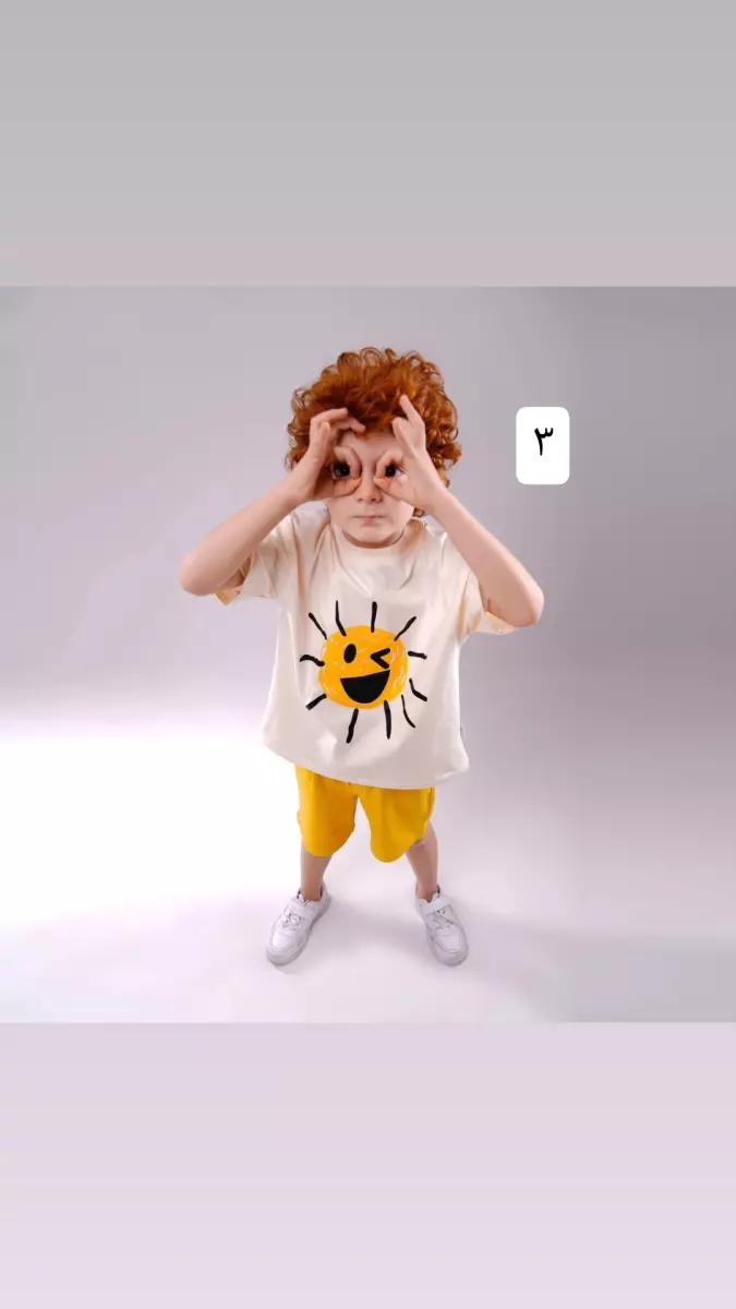 تیشرت و شلورک گل پسر کد 683