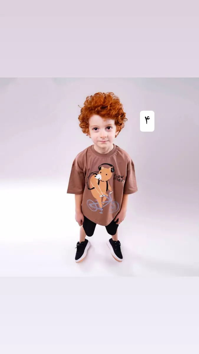 تیشرت و شلورک گل پسر کد 683