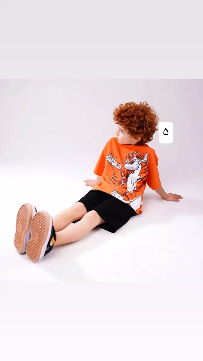 تیشرت و شلورک گل پسر کد 683