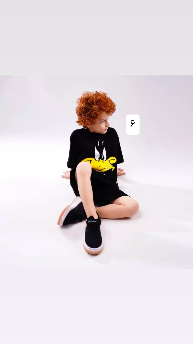 تیشرت و شلورک گل پسر کد 683