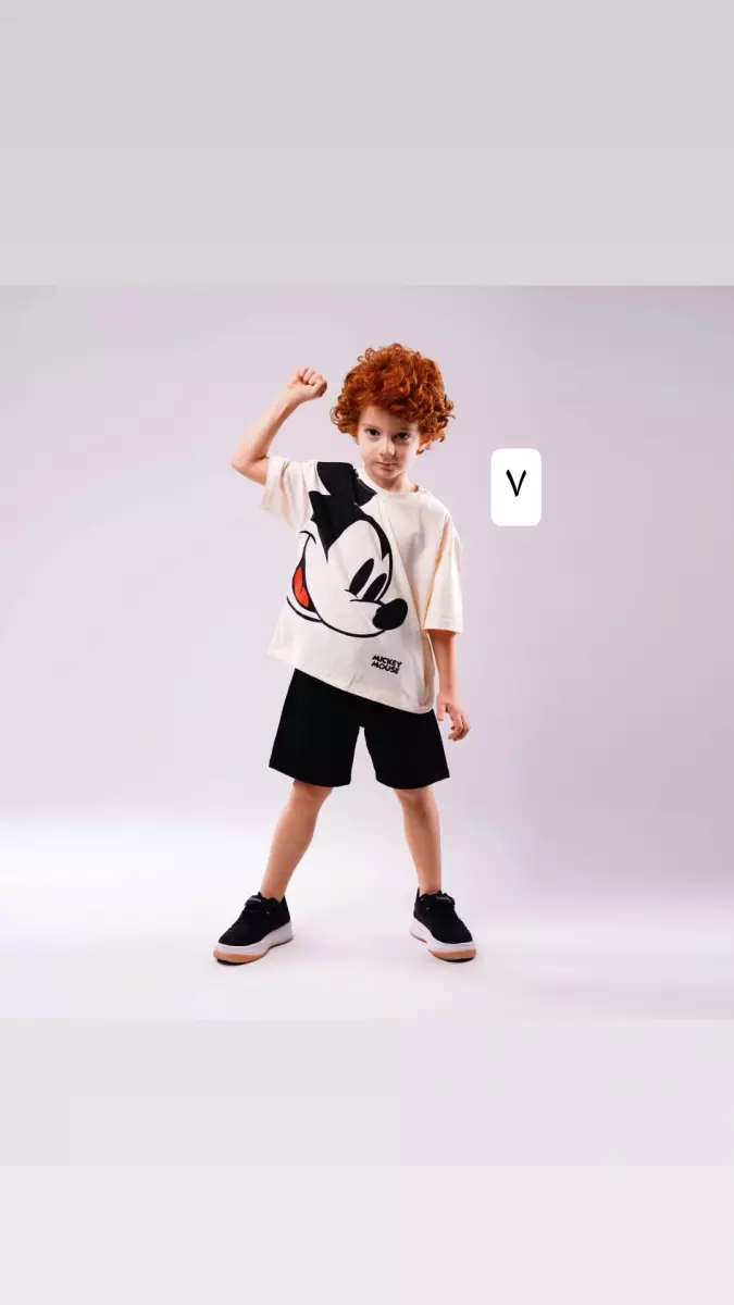 تیشرت و شلورک گل پسر کد 683