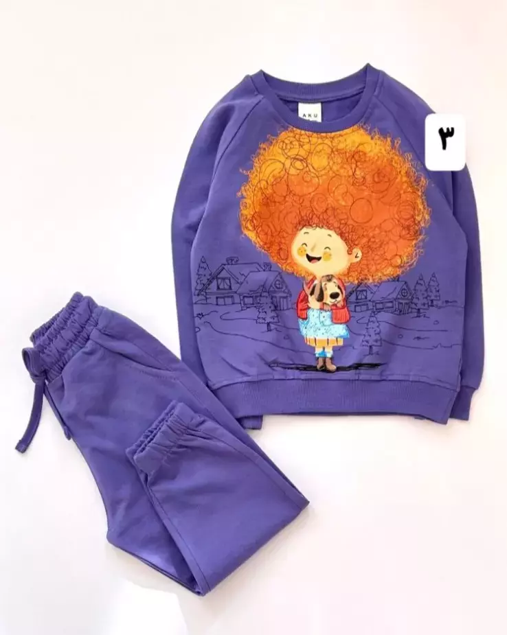 ست بلوز و شلوار طرح دار 491