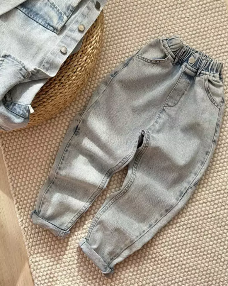 شلوار جین مام فیت کد 546