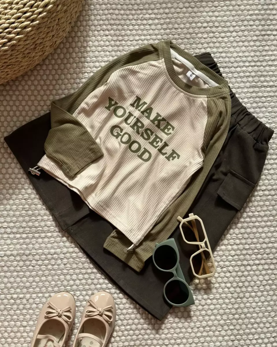 ست بلوز کراپ و دامن کد 570