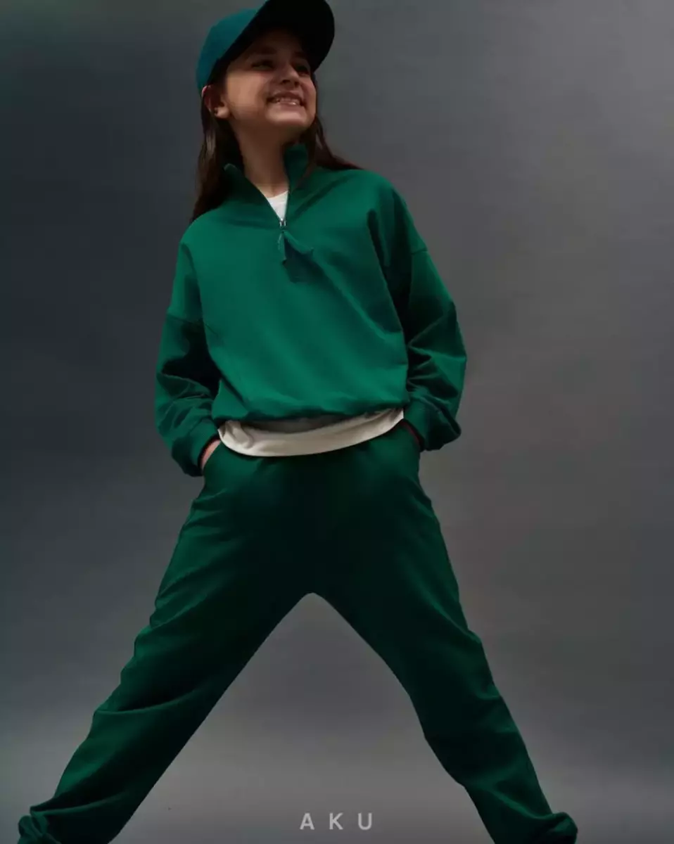 ست بلوز نیم زیپ و شلوار کد 582