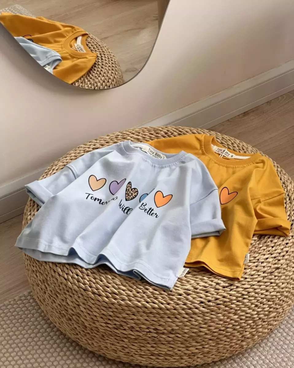 تیشرت کراپ قلبی 695