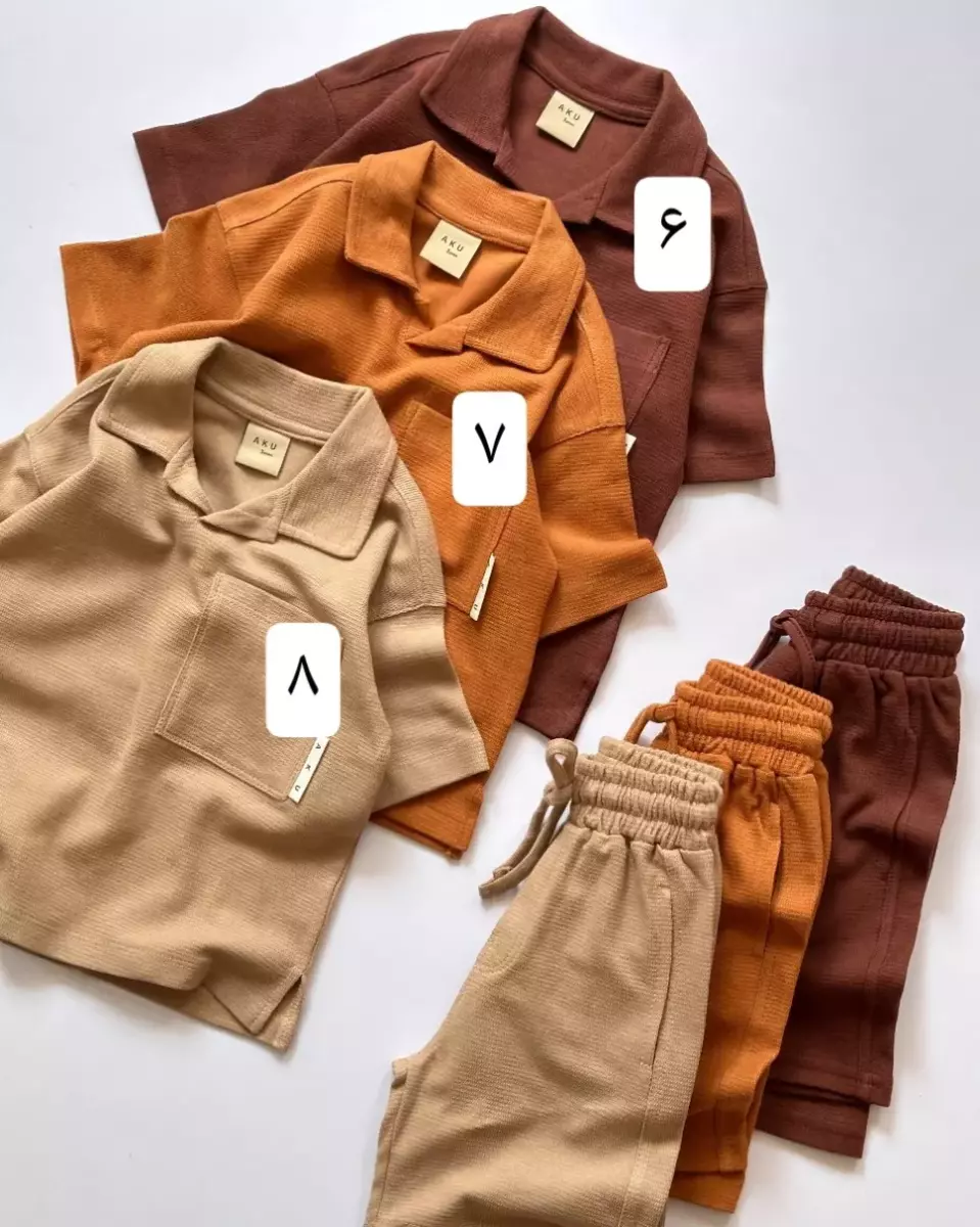 تیشرت و شلوارک بیسکوئیت کد 702