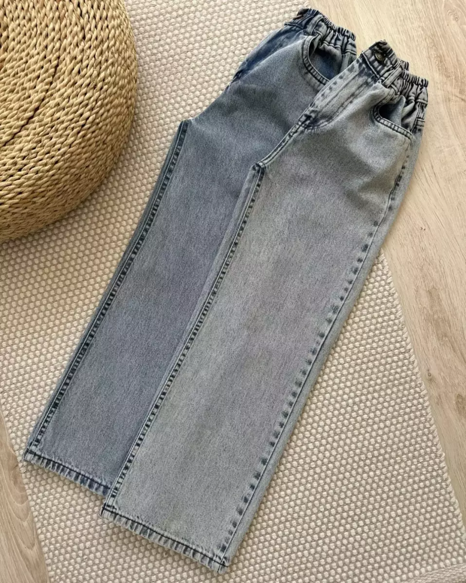 شلوار جین نیم بگ کد 717