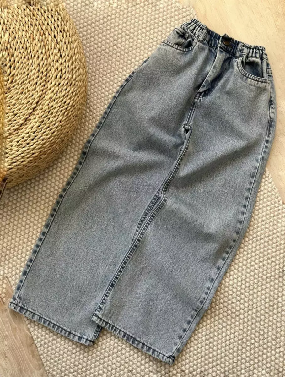 شلوار جین نیم بگ کد 717