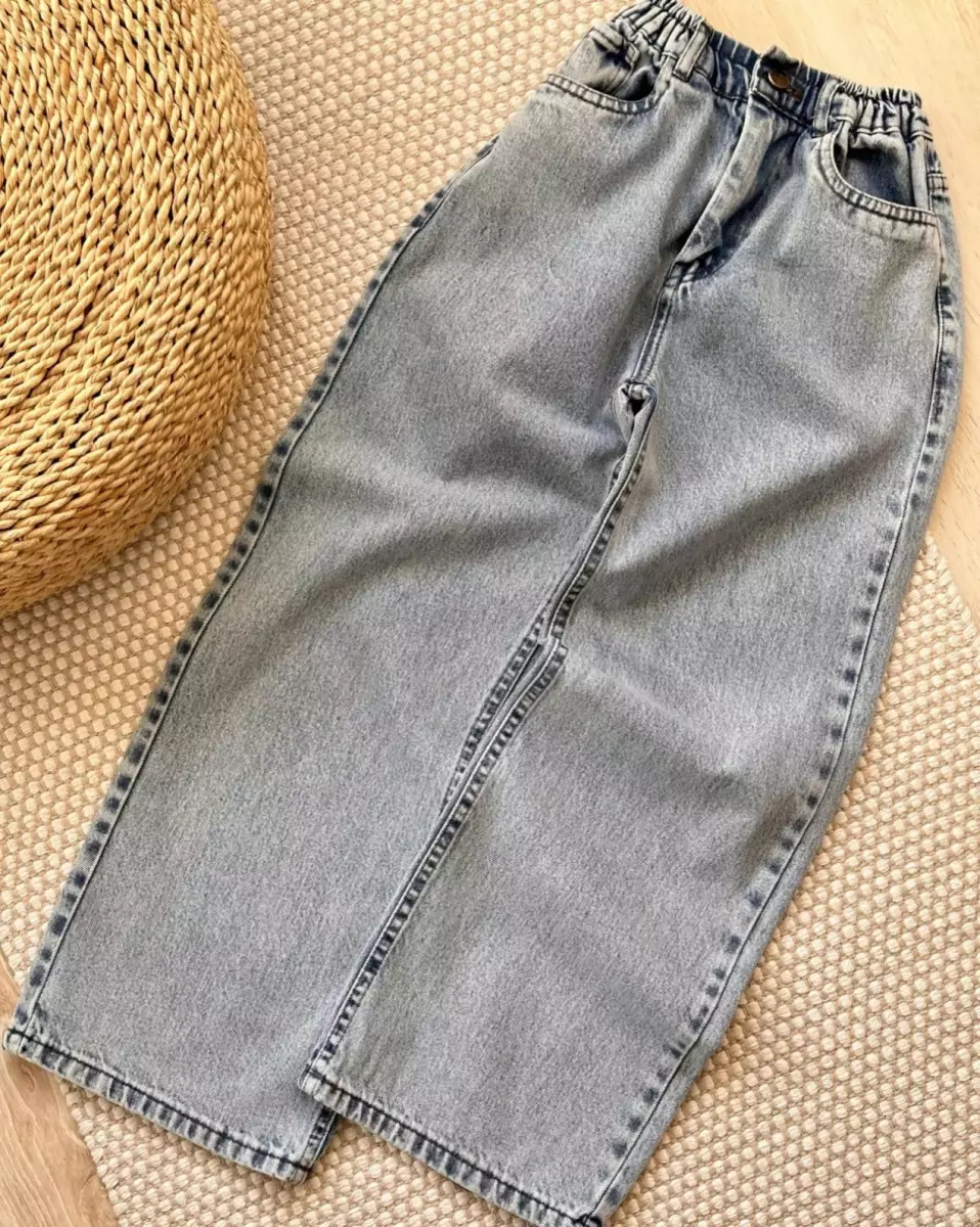 شلوار جین نیم بگ کد 717