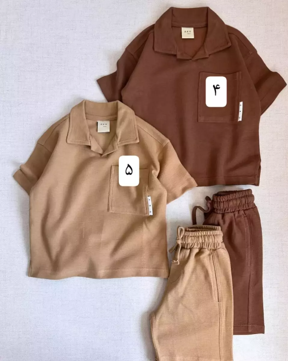 تیشرت و شلوارک بیسکوئیت کد 793