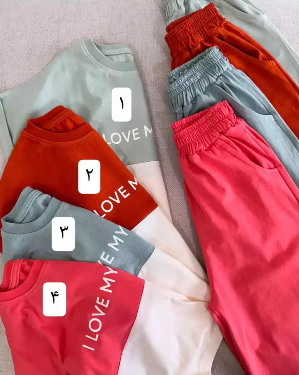 تیشرت کراپ و شلوار برمودا لاوین کد 823