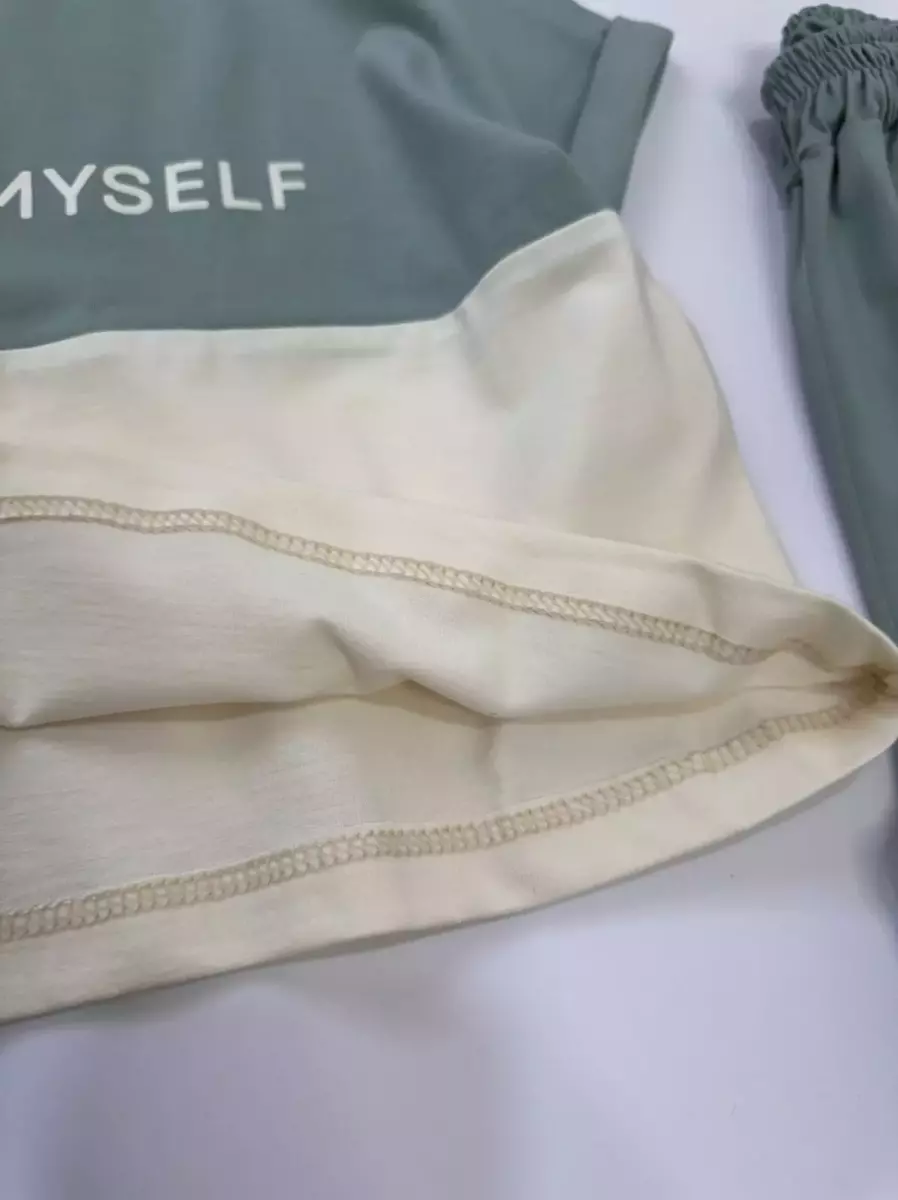 تیشرت کراپ و شلوار برمودا لاوین کد 823