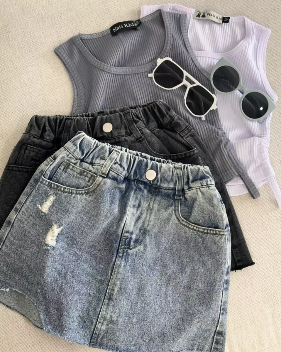 دامن جین دلاریس کد 824