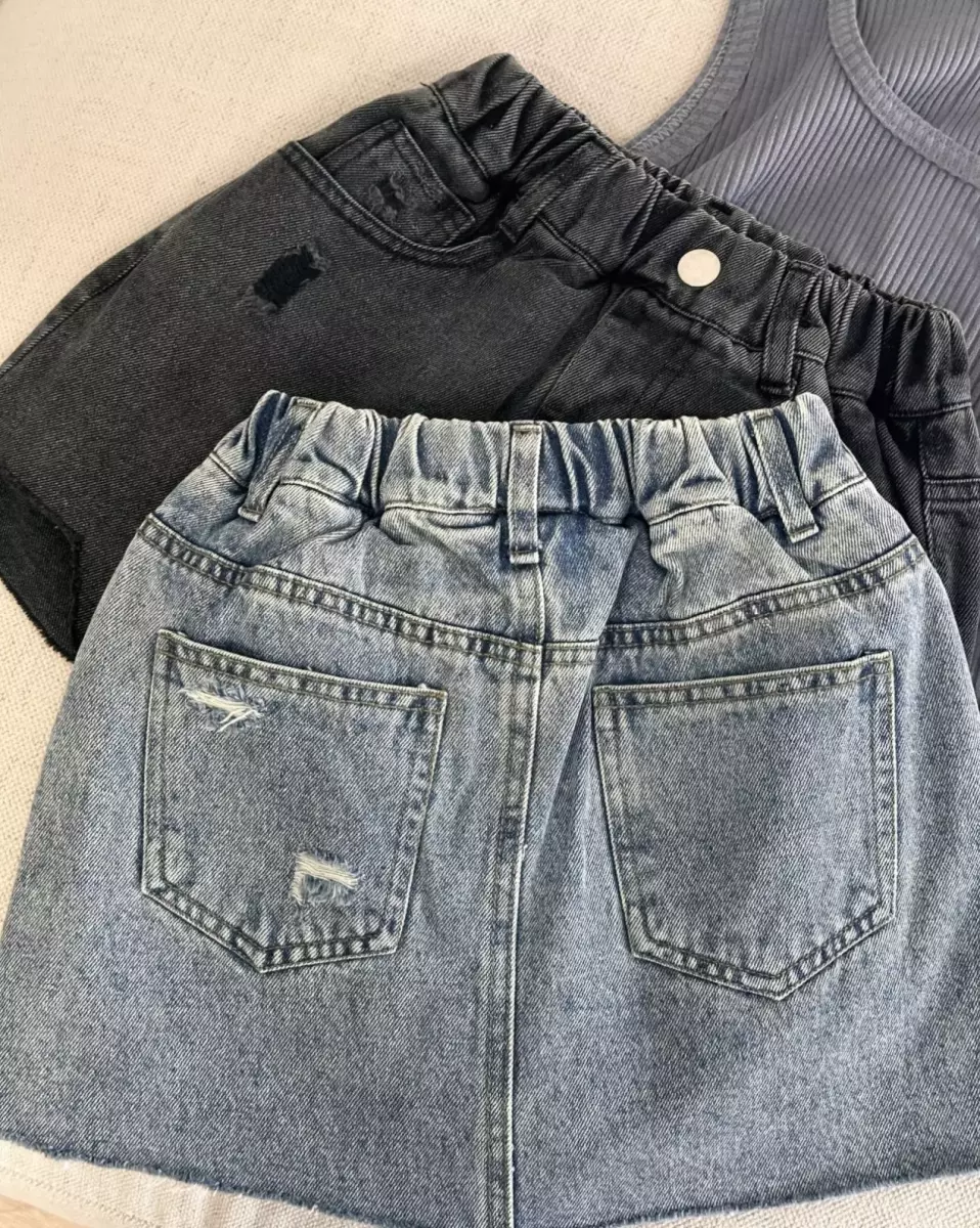 دامن جین دلاریس کد 824