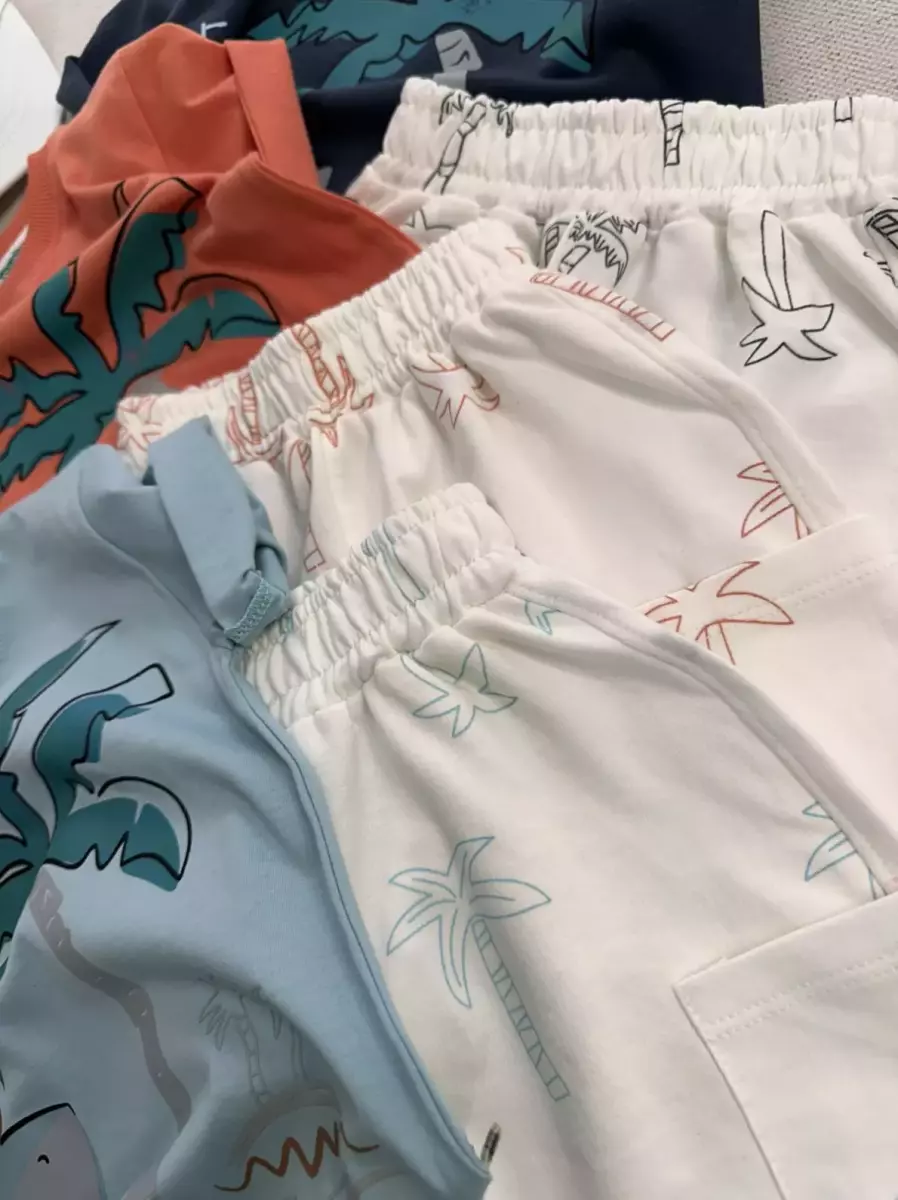 تیشرت و شلوارک هاوایی کد 828