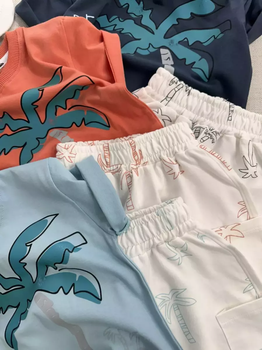 تیشرت و شلوارک هاوایی کد 828