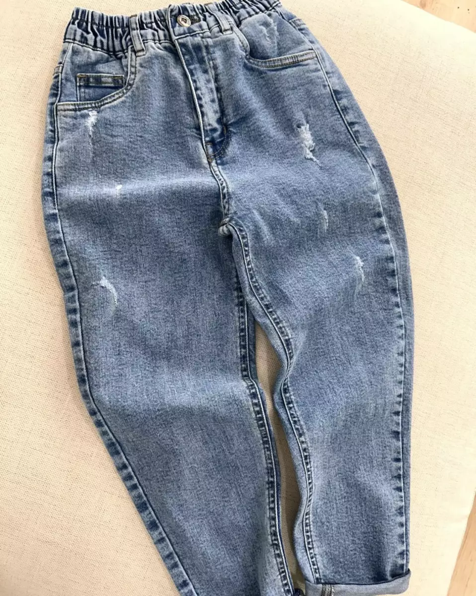 شلوار جین مام فیت کد 832