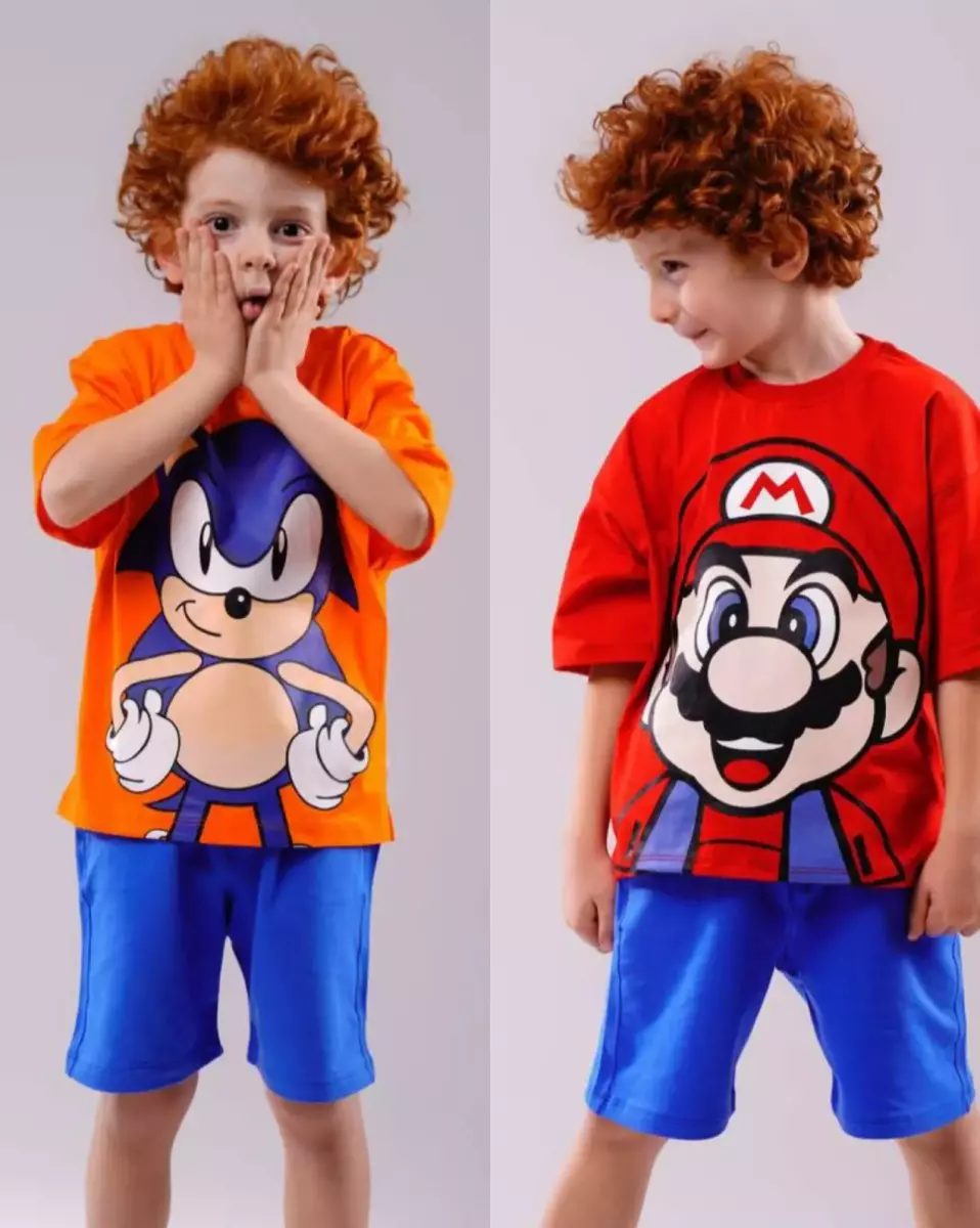 تیشرت و شلوارک سونیک و ماریو کد 835