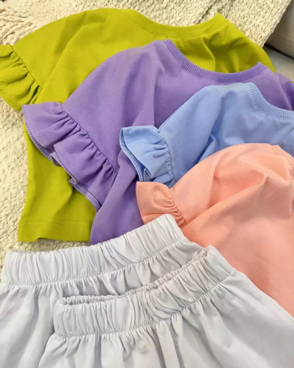 تیشرت کراپ و دامن لونا کد 897