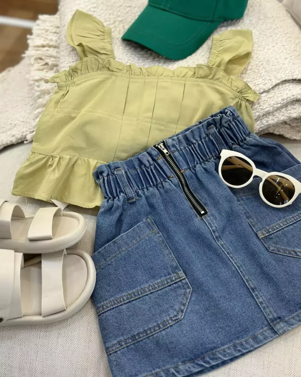 دامن جین کیتی کد 917