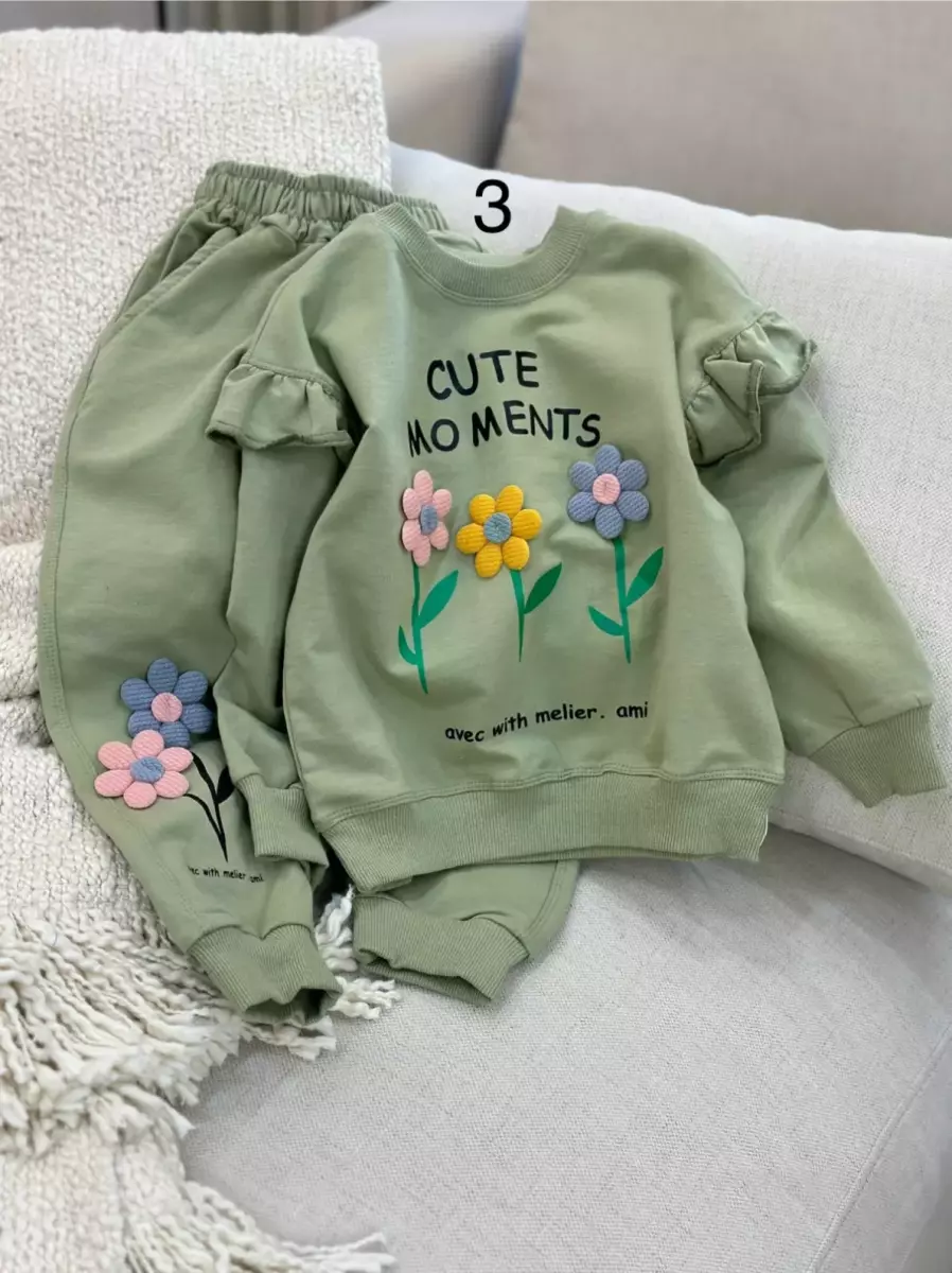 بلوز شلوار گلی کد 961