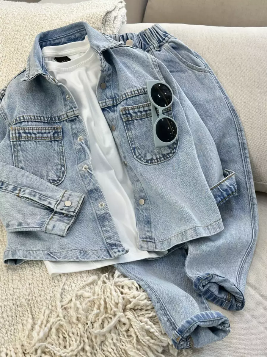 پیراهن پاییزی جین کد 1014