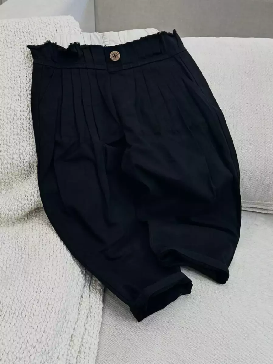 شلوار مام مشکی کد 1049