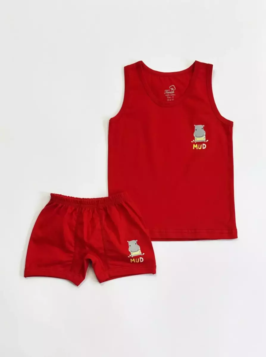 ست رکابی و شورت پسرانه کد1078