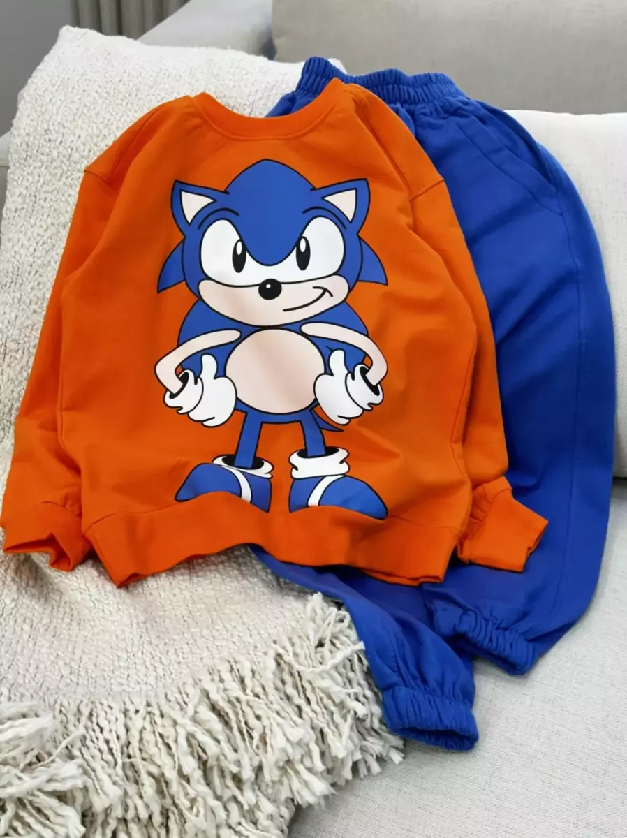 بلوز و شلوار سونیک و ماریو کد1096