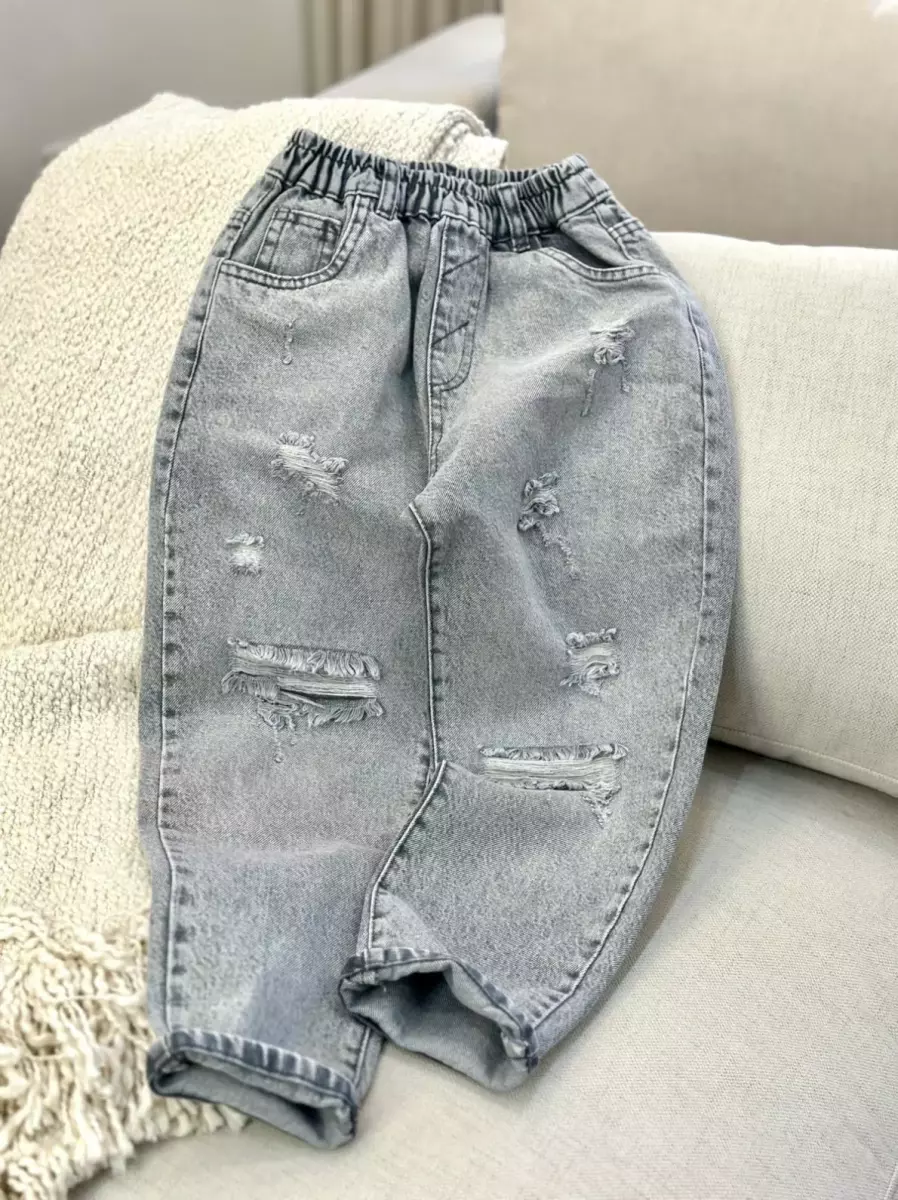 شلوار مام جین کمرکش کد1097