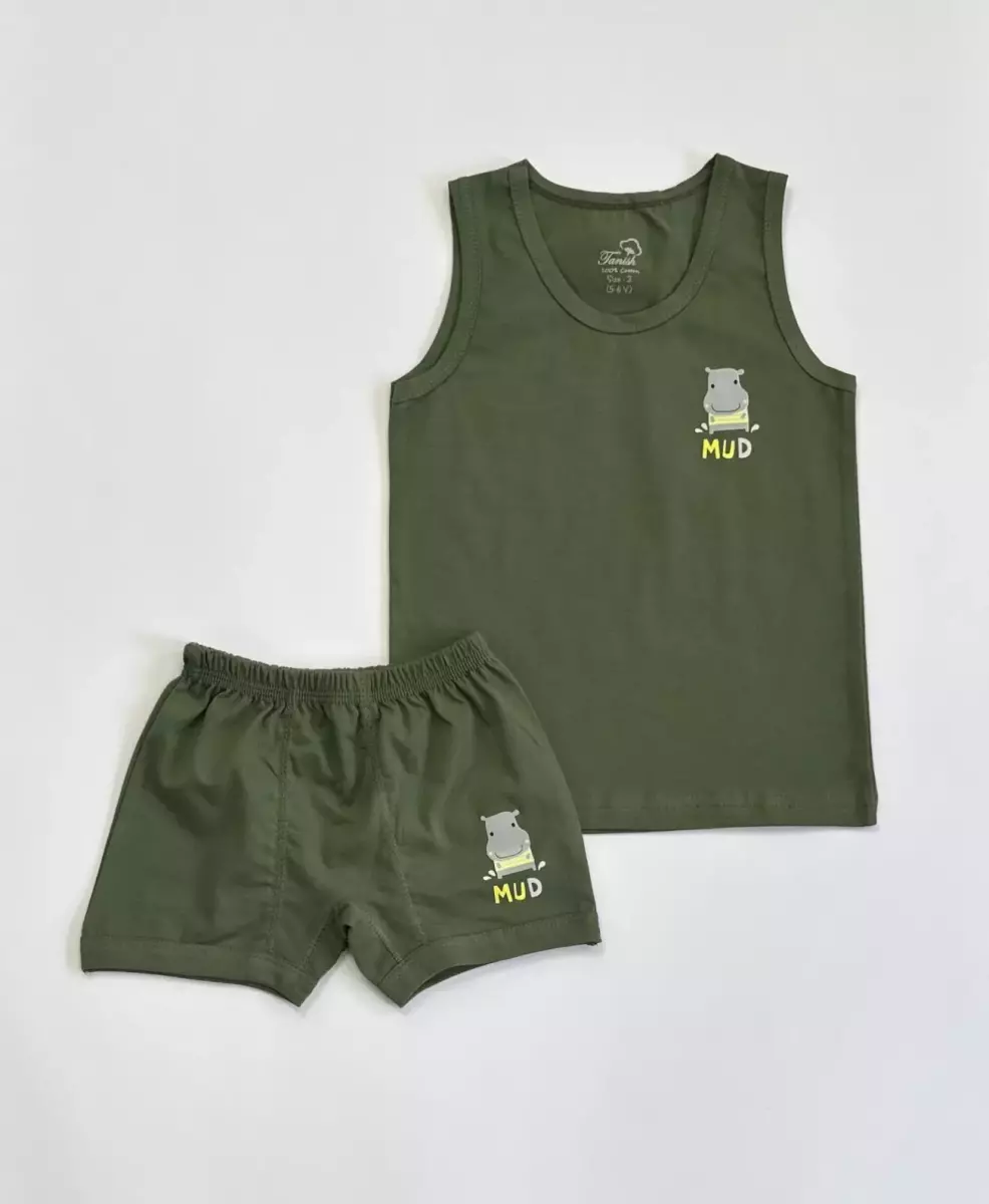 ست رکابی و شورت پسرانه کد1078