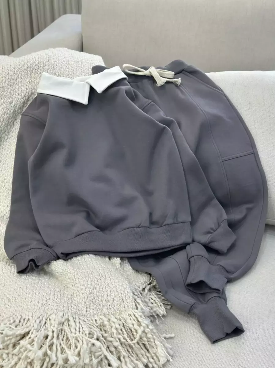 ست دوتیکه یقه دار کد1116