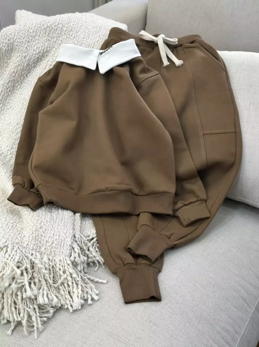 ست دوتیکه یقه دار کد1116