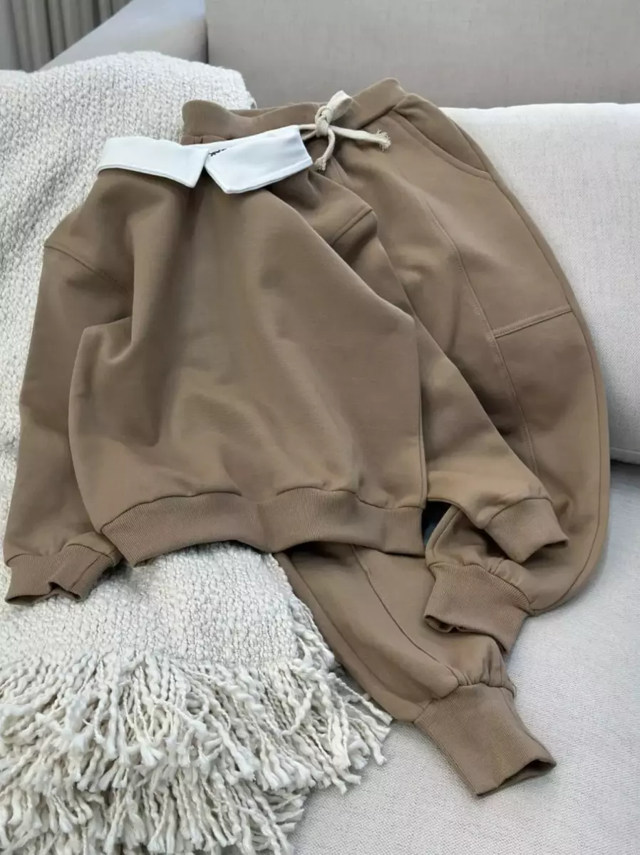 ست دوتیکه یقه دار کد1116