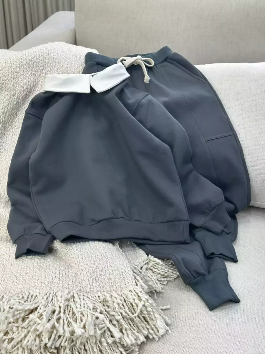 ست دوتیکه یقه دار کد1116