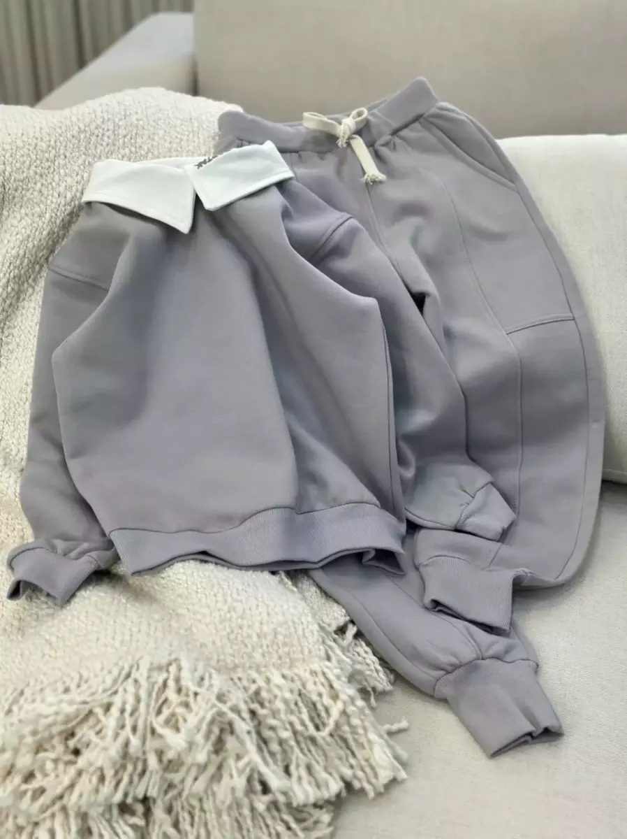 ست دوتیکه یقه دار کد1116