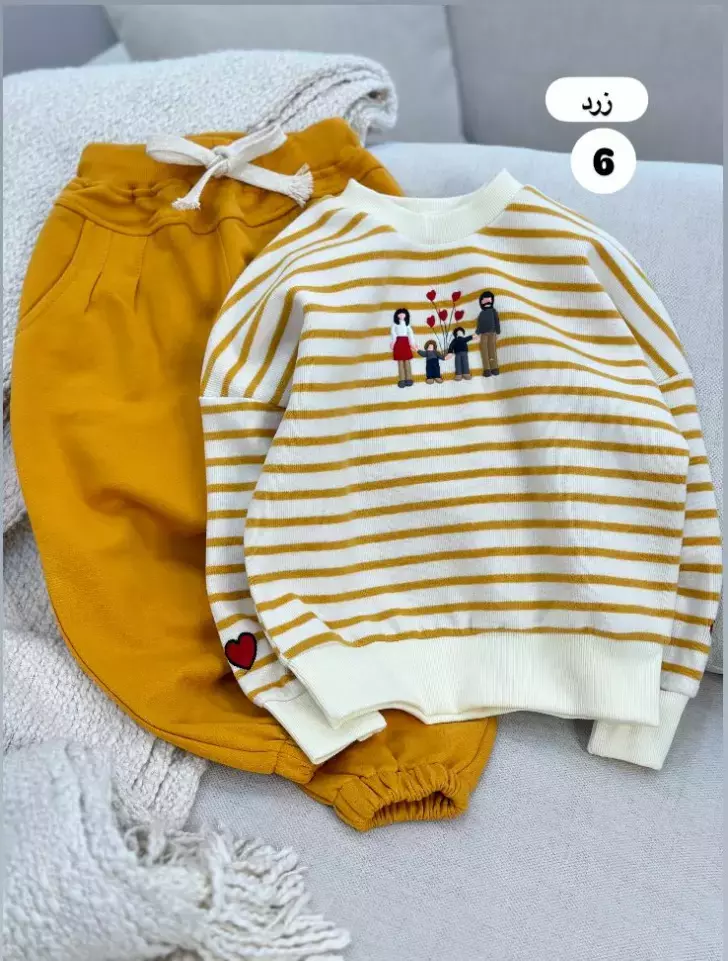 ست دوتیکه راه راه خانواده کد1146