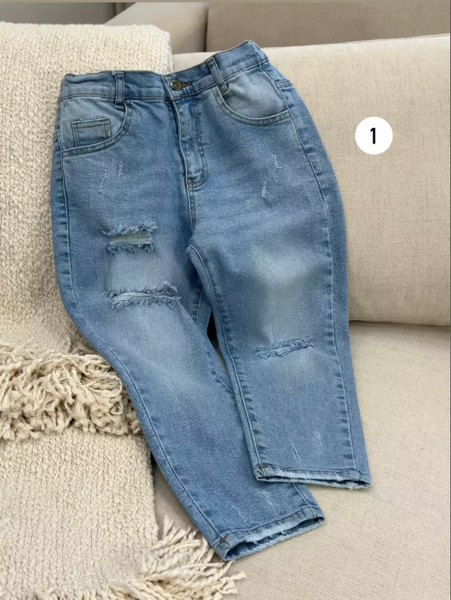 شلوار مام جین کد1291