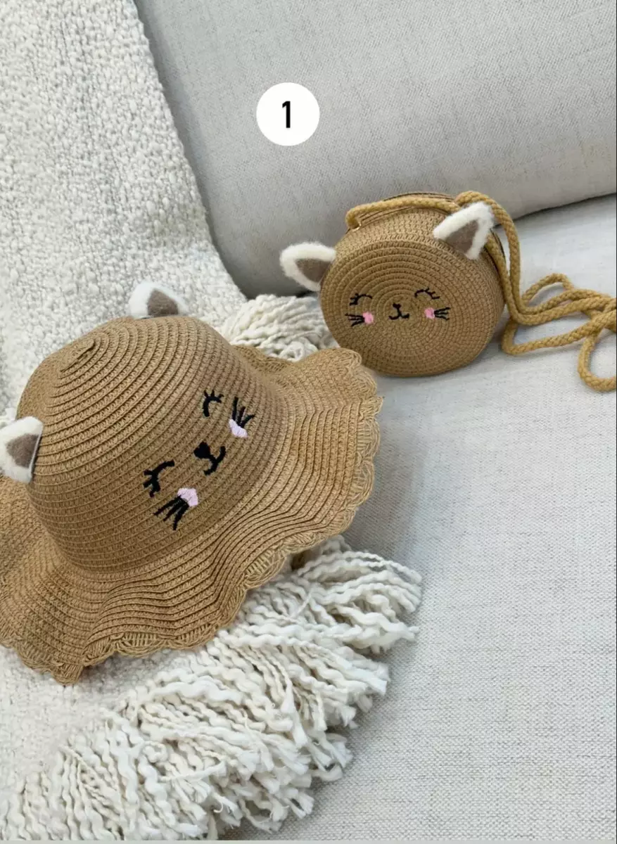 کلاه و کیف حصیری کد1322