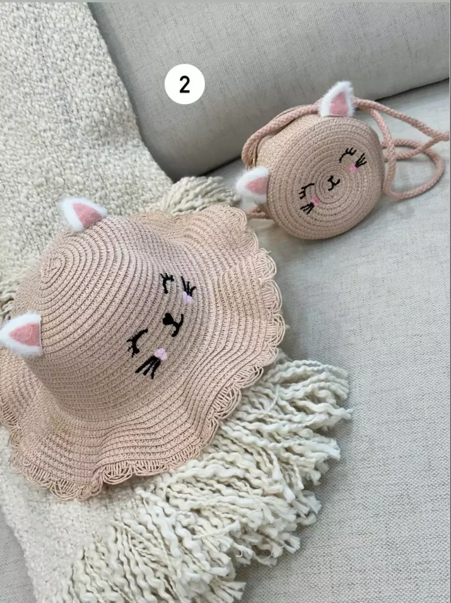 کلاه و کیف حصیری کد1322