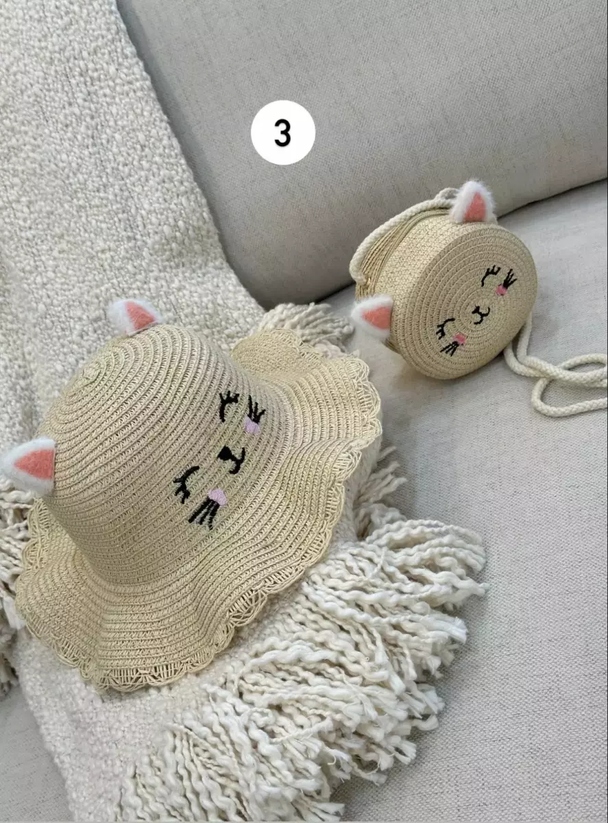 کلاه و کیف حصیری کد1322