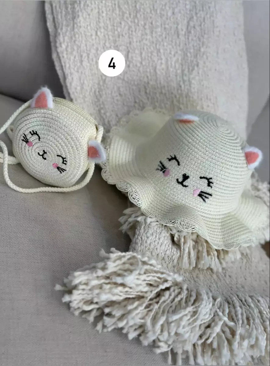 کلاه و کیف حصیری کد1322