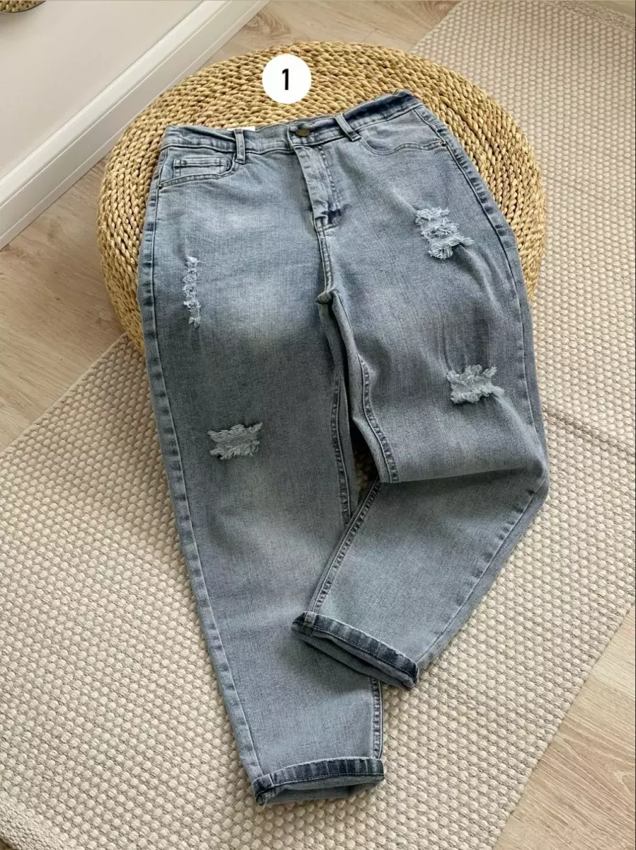 شلوار مام جین کد1373