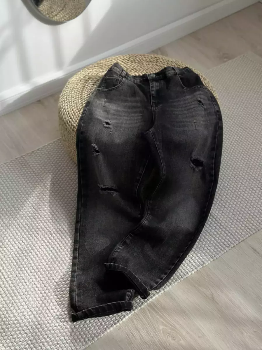 شلوار مام جین کد1376