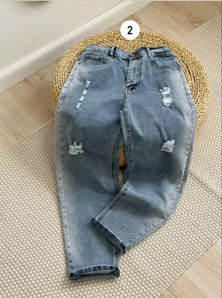 شلوار مام جین کد1373