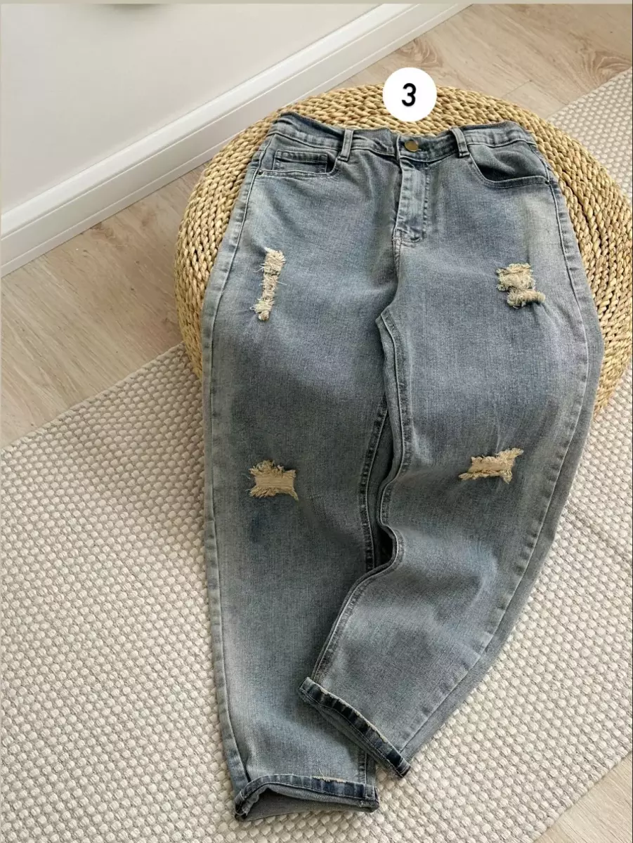 شلوار مام جین کد1373